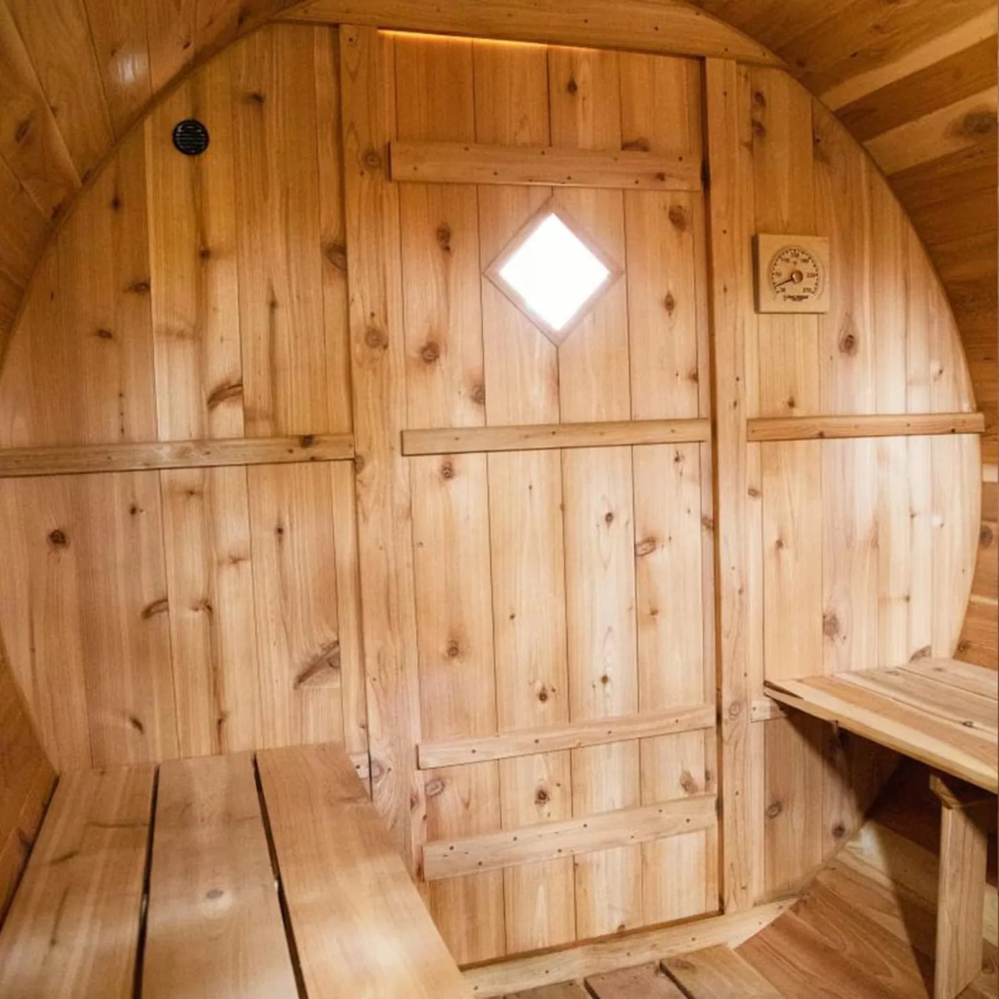 Mini Outdoor Barrel Sauna 6x6
