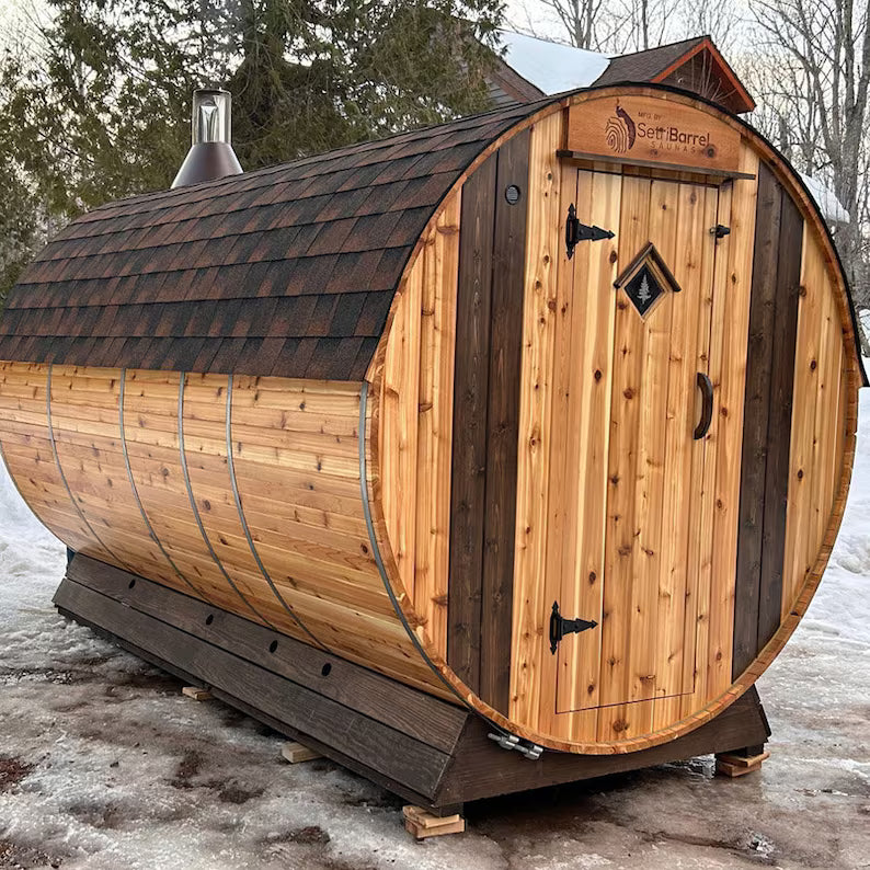 Elite Outdoor Barrel Sauna 6x12