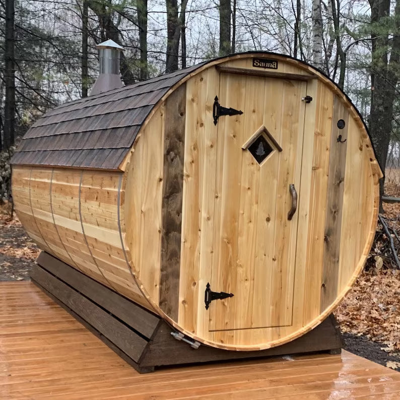 Elite Outdoor Barrel Sauna 6x12