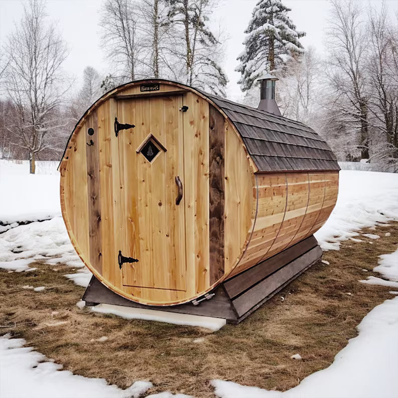Elite Outdoor Barrel Sauna 6x12