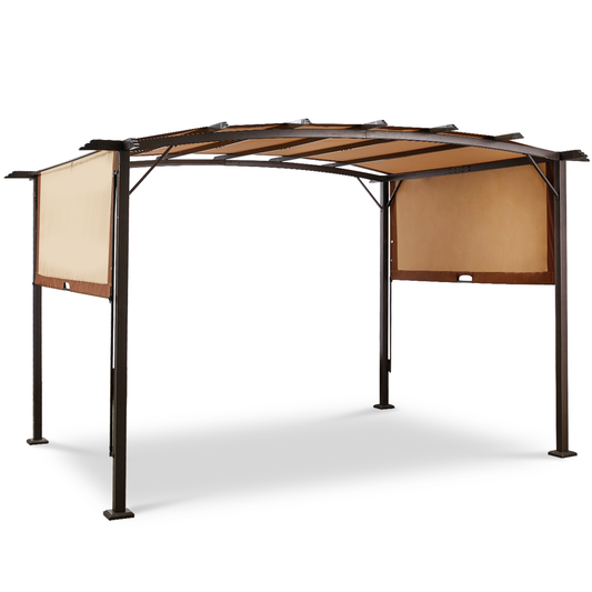 9'x12' Outdoor Pergola Metal Patio Gazebos