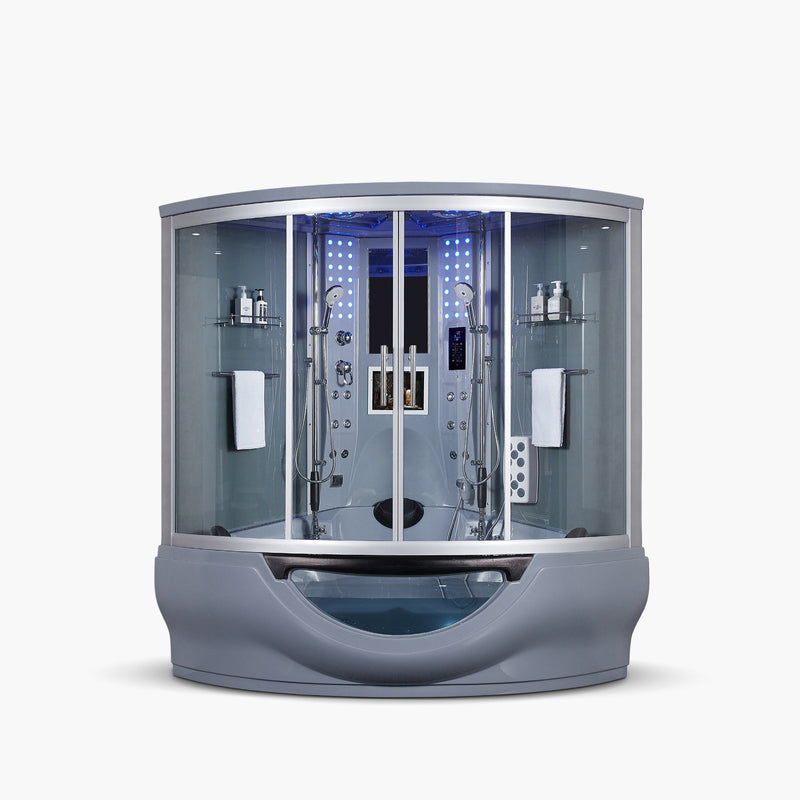 Maya Bath Platinum Superior 2-Person Freestanding Steam Shower