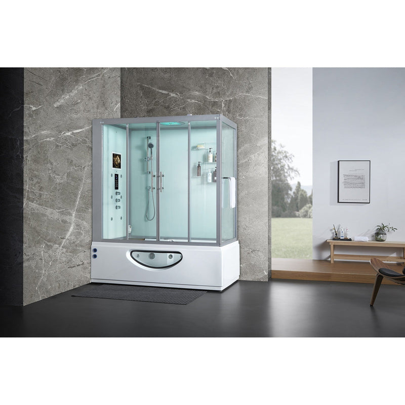 Maya Bath Catania Platinum 2-Person Freestanding Steam Shower