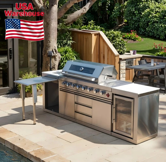 304 Stainless Steel Outdoor Dining Set