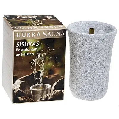 Hukka Sisukas Sauna Fountain and Essence Diffuser, Single Pillar, Small