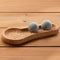 Hukka SoleJoy Sauna Massage Stones with Natural Cork Base, Spheres, 2 Pcs