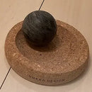 Hukka Mini SoleJoy Sauna Massage Stone with Natural Cork Base, Sphere