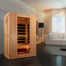 Maxxus 2-Person "Serenity"  Dual Tech Low EMF FAR Infrared Sauna Canadian Hemlock MX-LS2-01