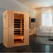 Maxxus 2-Person "Serenity"  Dual Tech Low EMF FAR Infrared Sauna Canadian Hemlock MX-LS2-01