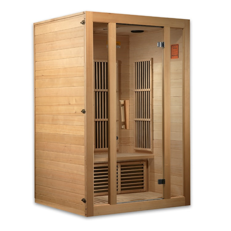 Maxxus Seattle 2-Person Near Zero EMF (Under 2MG) FAR Infrared Sauna Canadian Hemlock MX-J206-01-ZF