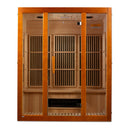 Maxxus "Alpine" Dual Tech 3-Person Low EMF FAR Infrared Sauna Canadian Hemlock MX-J306-02S