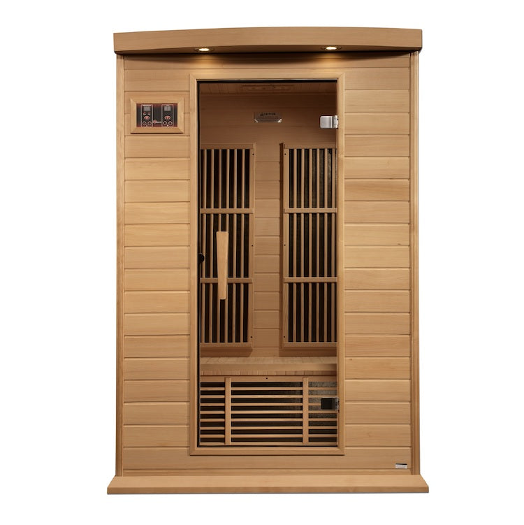 Maxxus 2-Person Near Zero EMF FAR Infrared Sauna Canadian Hemlock MX-K206-01-ZF