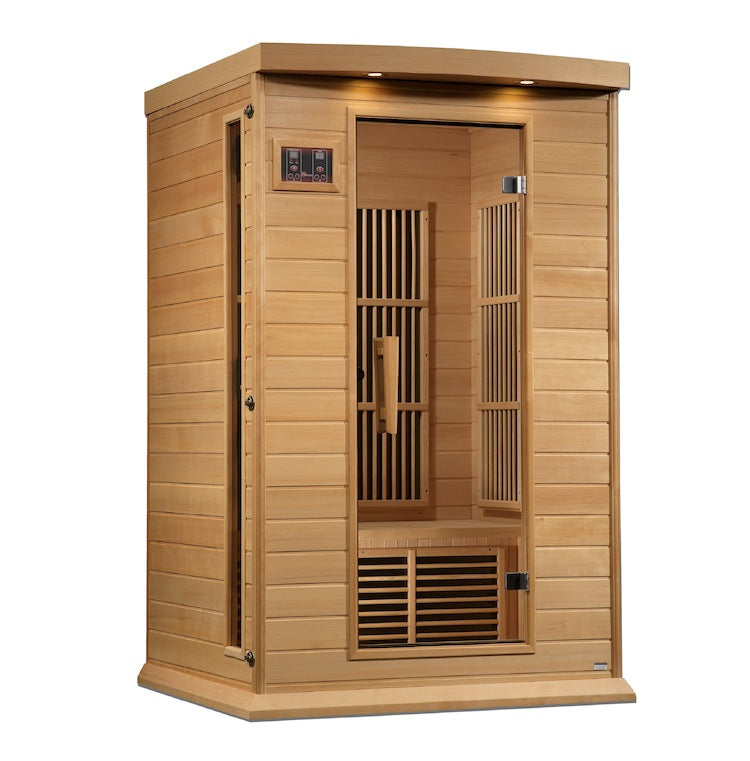 Maxxus 2-Person Near Zero EMF FAR Infrared Sauna Canadian Hemlock MX-K206-01-ZF