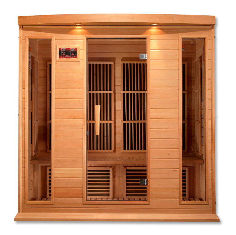 Maxxus 4-Person Low EMF FAR Infrared Sauna Canadian Hemlock MX-K406-01