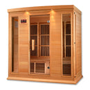 Maxxus 4-Person Low EMF FAR Infrared Sauna Canadian Hemlock MX-K406-01