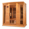 Maxxus 4-Person Low EMF FAR Infrared Sauna Canadian Hemlock MX-K406-01