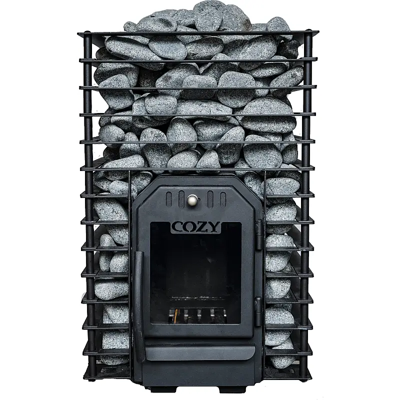 Cozy Heat Quattro Thru-Wall Sauna Stove Wood Burning Sauna Stove