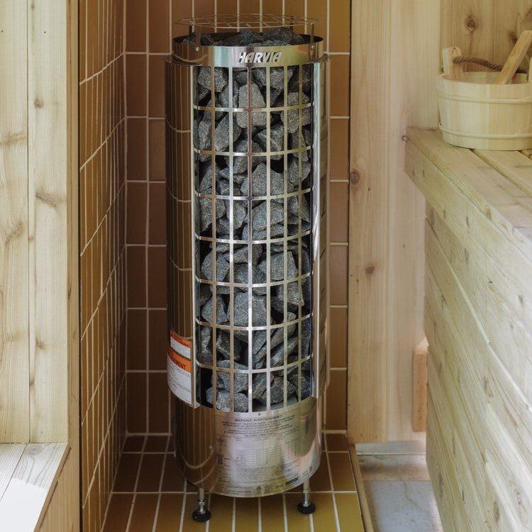 Harvia Cilindro PC90 Sauna Heater Package