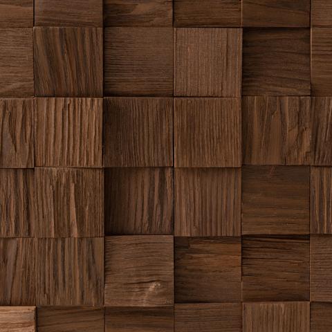 EmotionWood Square 58 Thermo-Ash Decorative Sauna Wall Panel