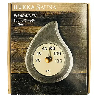 Hukka Pisarainen Sauna Thermometer, Droplet