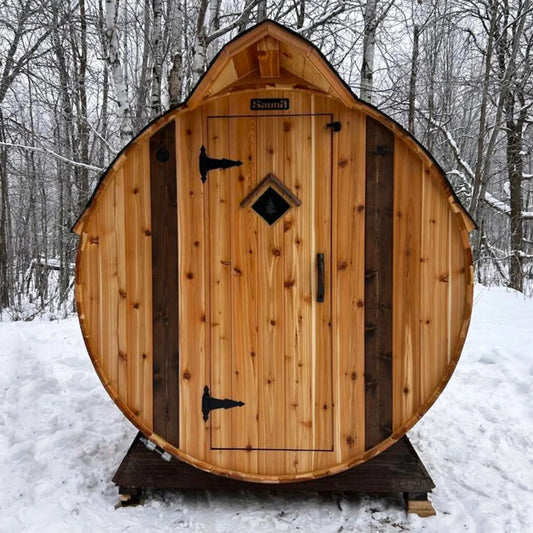 Mini Outdoor Barrel Sauna 6x6