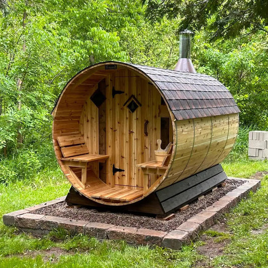 Elite Outdoor Barrel Sauna 6x12
