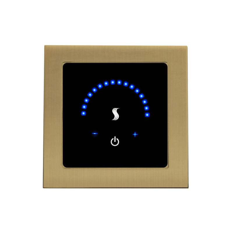 ThermaSol MTMR-SB MicroTouch Controller Square, Satin Brass Finish