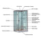 Platinum DZ959F8 2 Person Walk-In Steam Shower