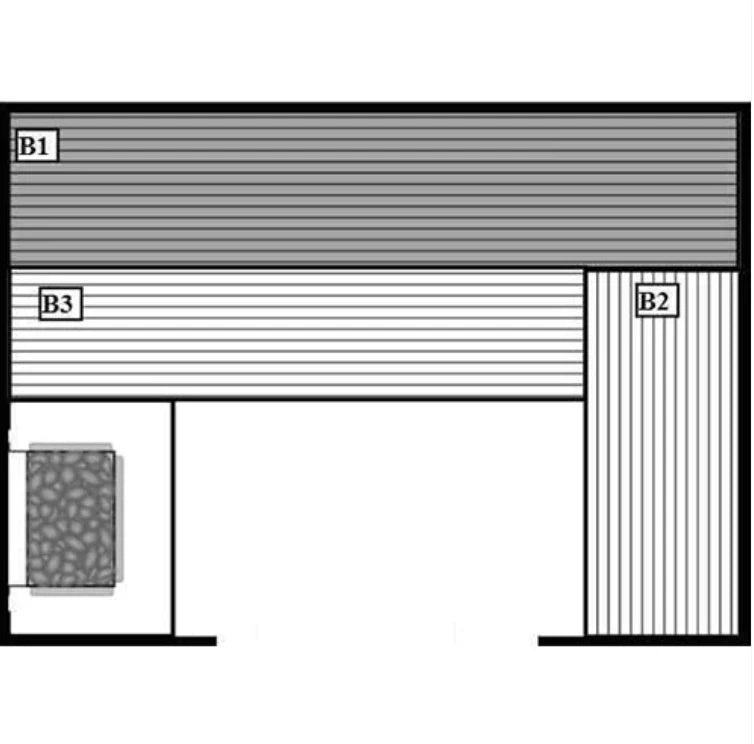 Scandia Electric Ultra DIY PreCut Sauna Kit 48" x 84" x 84"