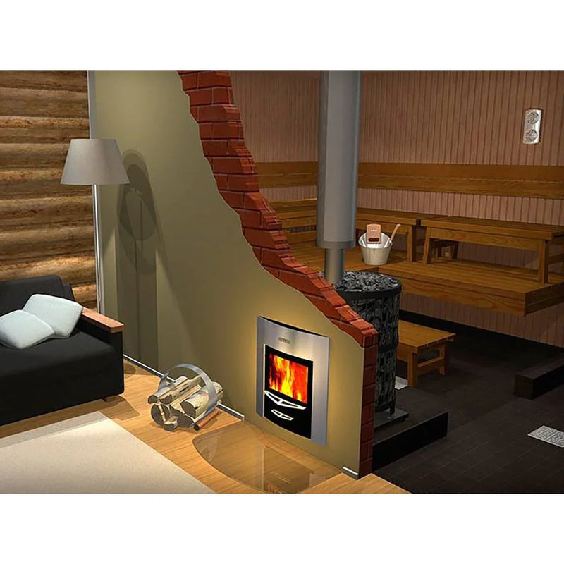 Harvia Legend 240 Duo Wood Burning Sauna Stove Package