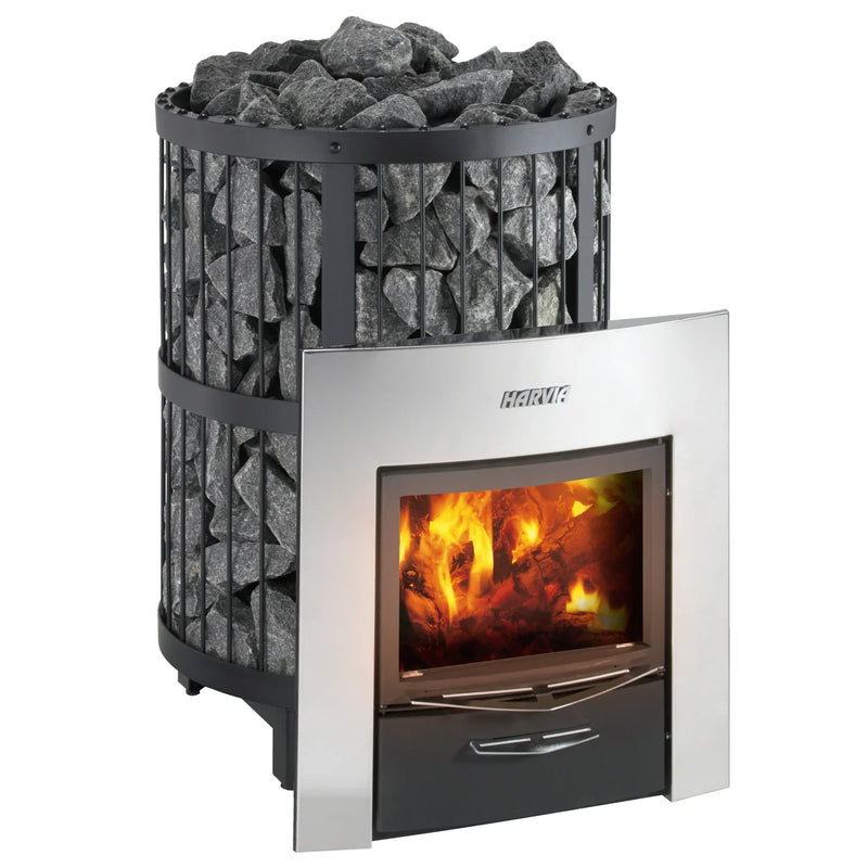 Harvia Legend 240 Duo Wood Burning Sauna Stove Package