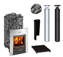 Harvia Legend 240 Duo Wood Burning Sauna Stove Package