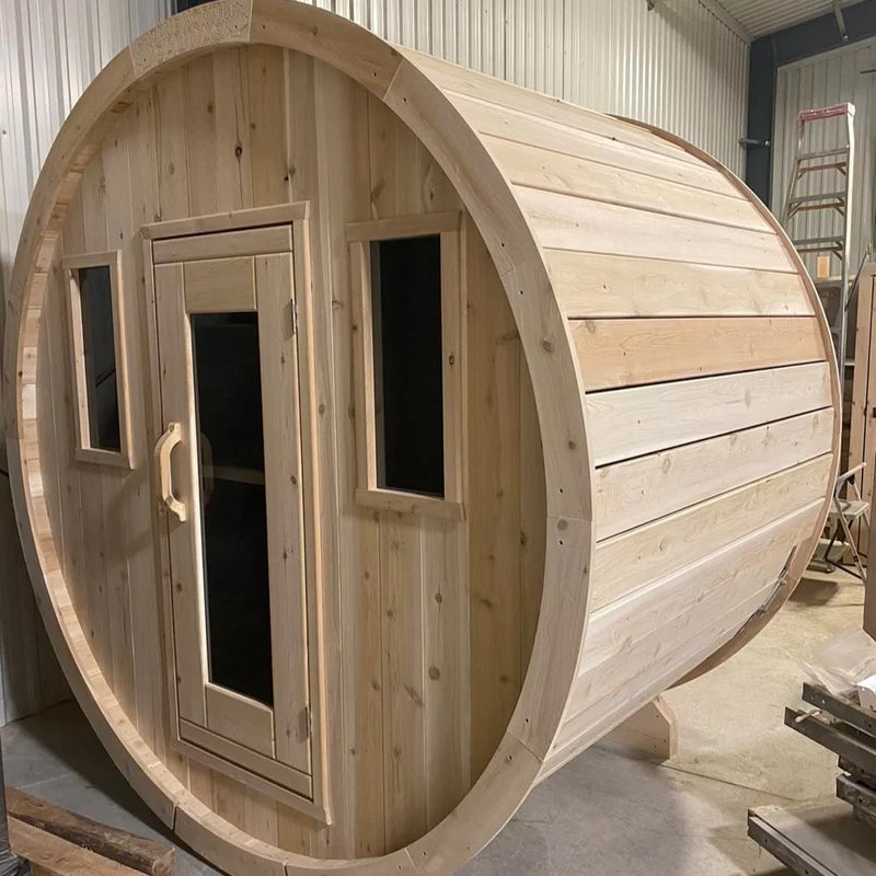 True North 2-4 Person 6' Long Barrel Sauna