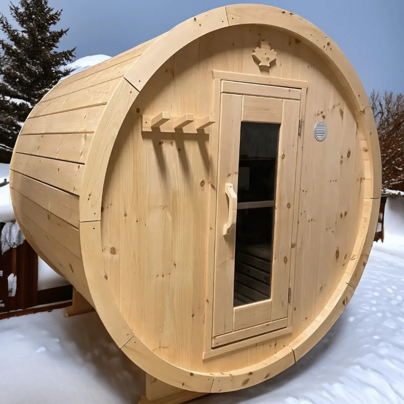 True North 4-6 Person 8' Long Barrel Sauna