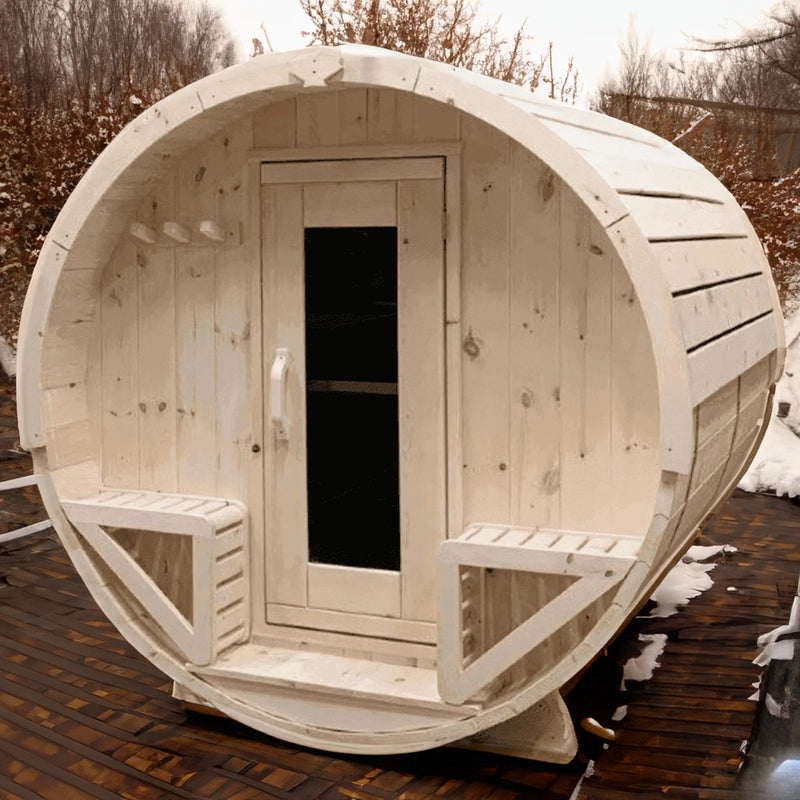 True North 4-6 Person 8' Long Barrel Sauna