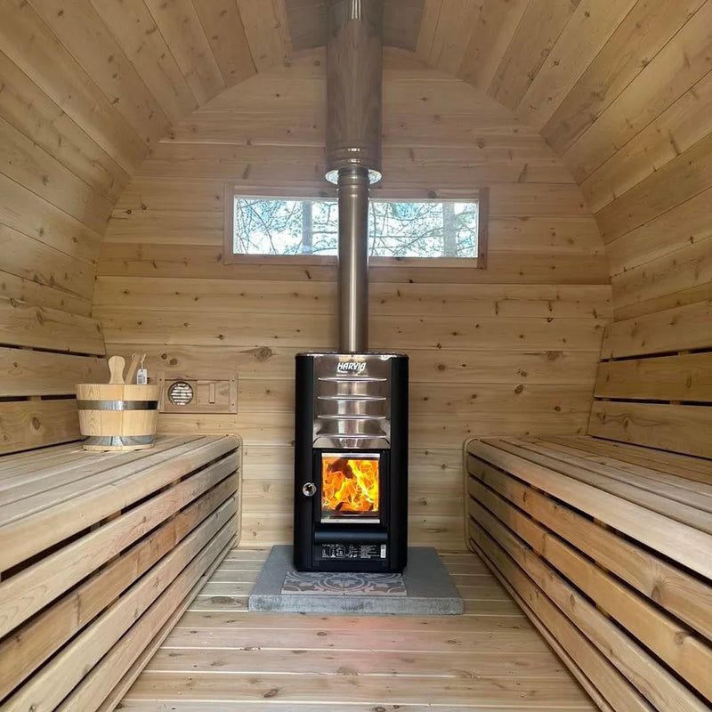 True North 4-6 Person 8' Long Barrel Sauna