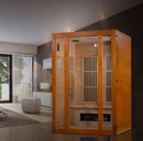 Maxxus 2-Person "Aspen" Dual Tech Low EMF FAR Infrared Sauna Canadian Hemlock MX-J206-02S