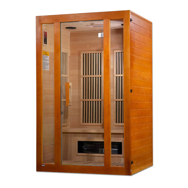 Maxxus 2-Person "Aspen" Dual Tech Low EMF FAR Infrared Sauna Canadian Hemlock MX-J206-02S