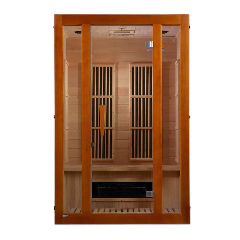 Maxxus 2-Person "Aspen" Dual Tech Low EMF FAR Infrared Sauna Canadian Hemlock MX-J206-02S