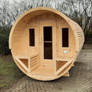 True North 8 Person 10' Long Barrel Sauna