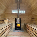 True North 8 Person 10' Long Barrel Sauna