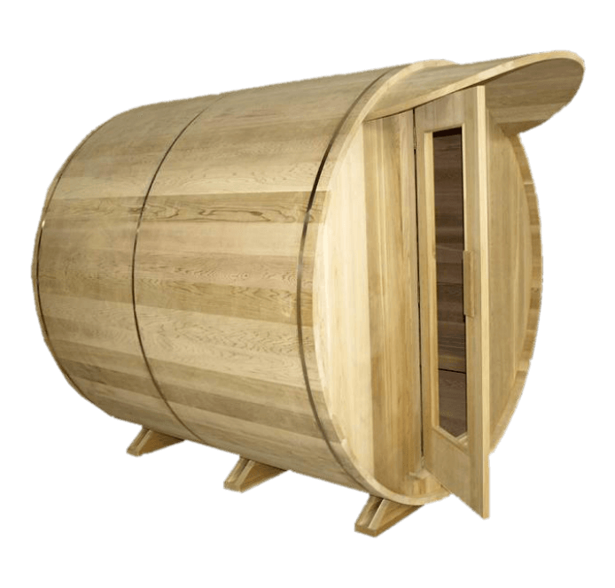 Saunacore Traditional Outdoor Country Living Barrel Sauna BRL6X8