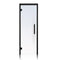 ProSaunas Clear Glass Sauna Door 24x81 Black Alder