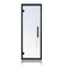 ProSaunas Clear Glass Sauna Door 24x73 Black Alder