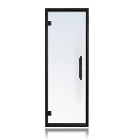 ProSaunas Clear Glass Sauna Door 24x73 Black Alder