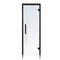 ProSaunas Clear Glass Sauna Door 24x81 Black Alder