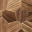 EmotionWood Hexagon Abachi Yakisugi Brushed Decorative Sauna Wall Panel