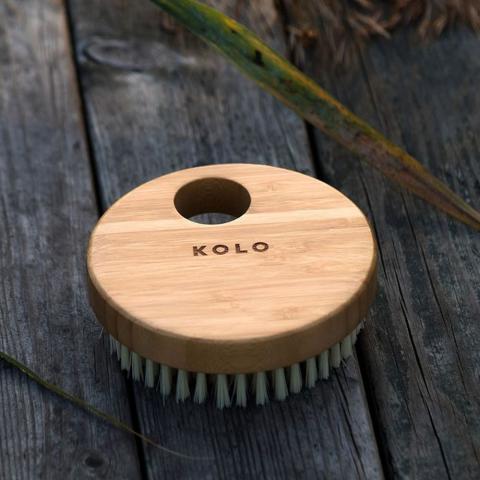 Kolo No Handle Bambu Bath Brush, Natural Bamboo