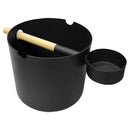 KOLO Premium Aluminum 1 Gallon Sauna Bucket + Bamboo Ladle