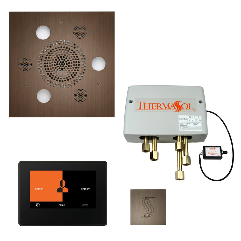 ThermaSol Total Wellness Shower Package with 7" ThermaTouch Square